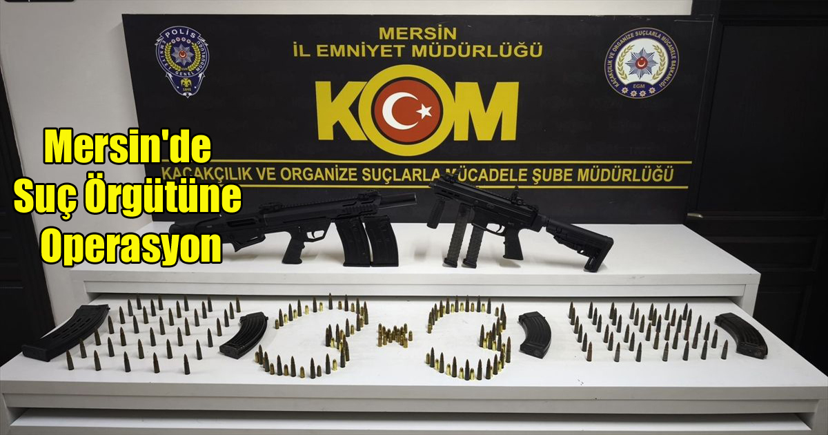 Mersin'de Suç Örgütüne Operasyon